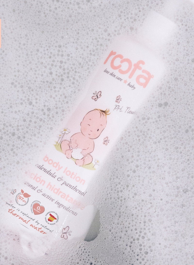 Roofa Spain Natural Calendula Baby Lotion for Sensitive & Dry Skin 300ml - Image 2